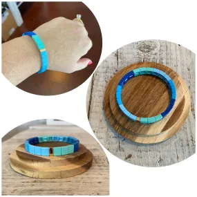 enamel square multi-color bracelets (multiple options)