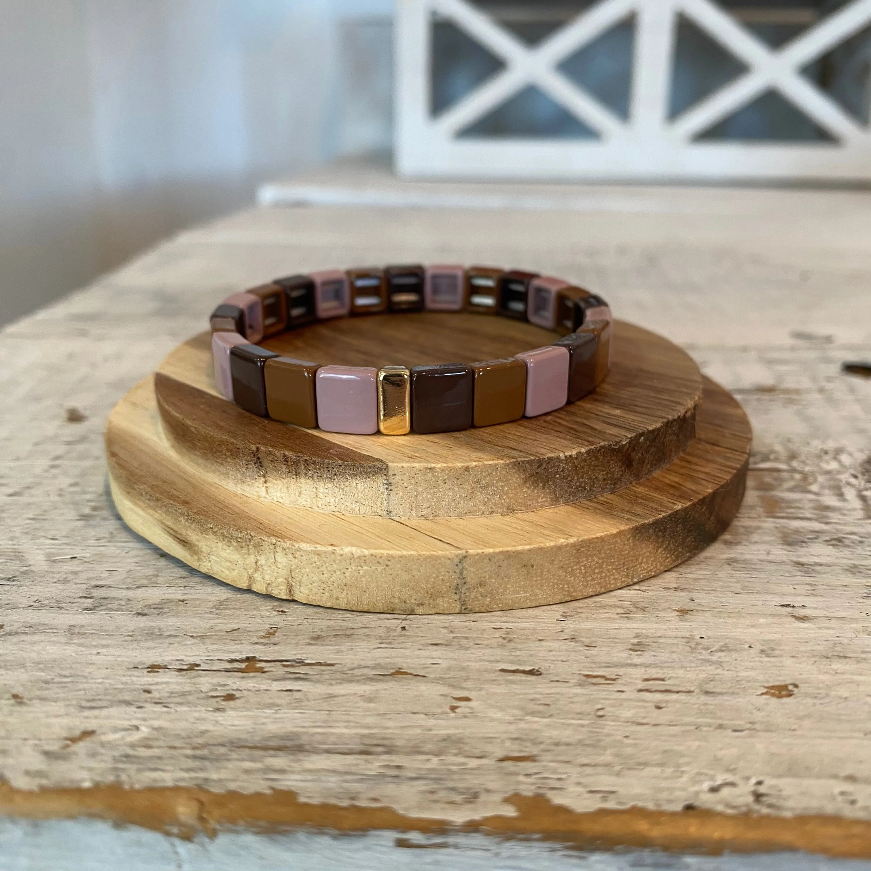 enamel square multi-color bracelets (multiple options)