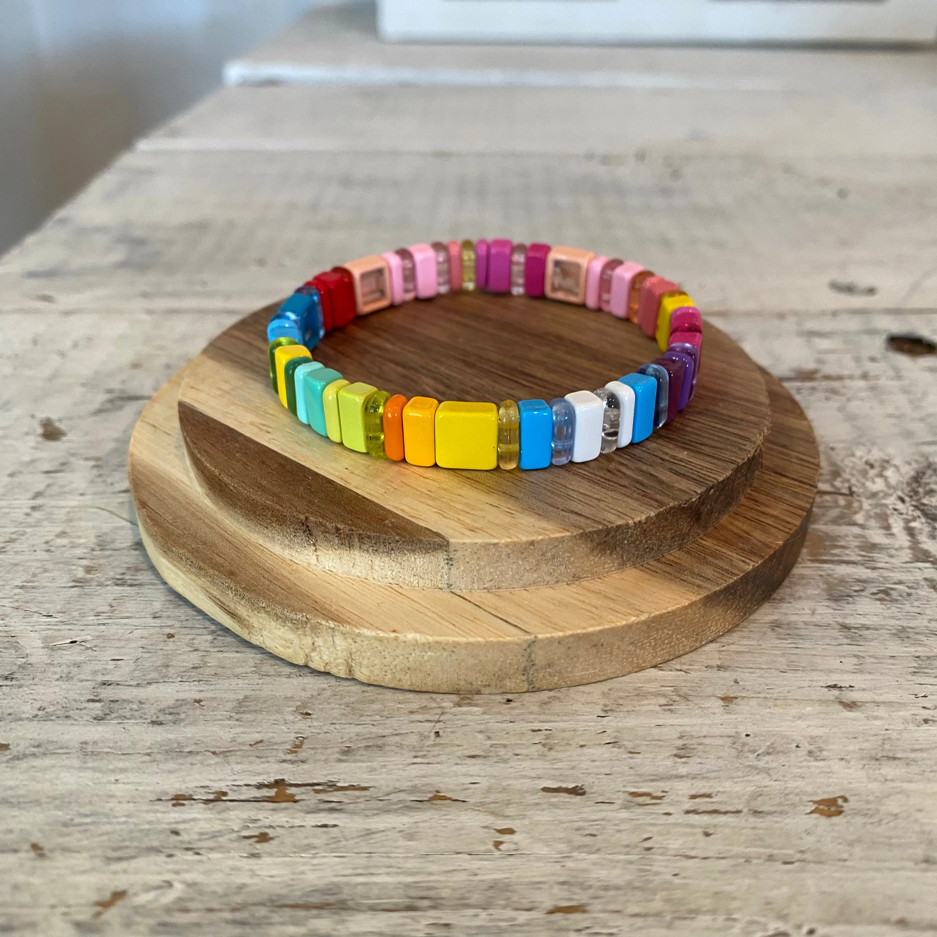 enamel square multi-color bracelets (multiple options)