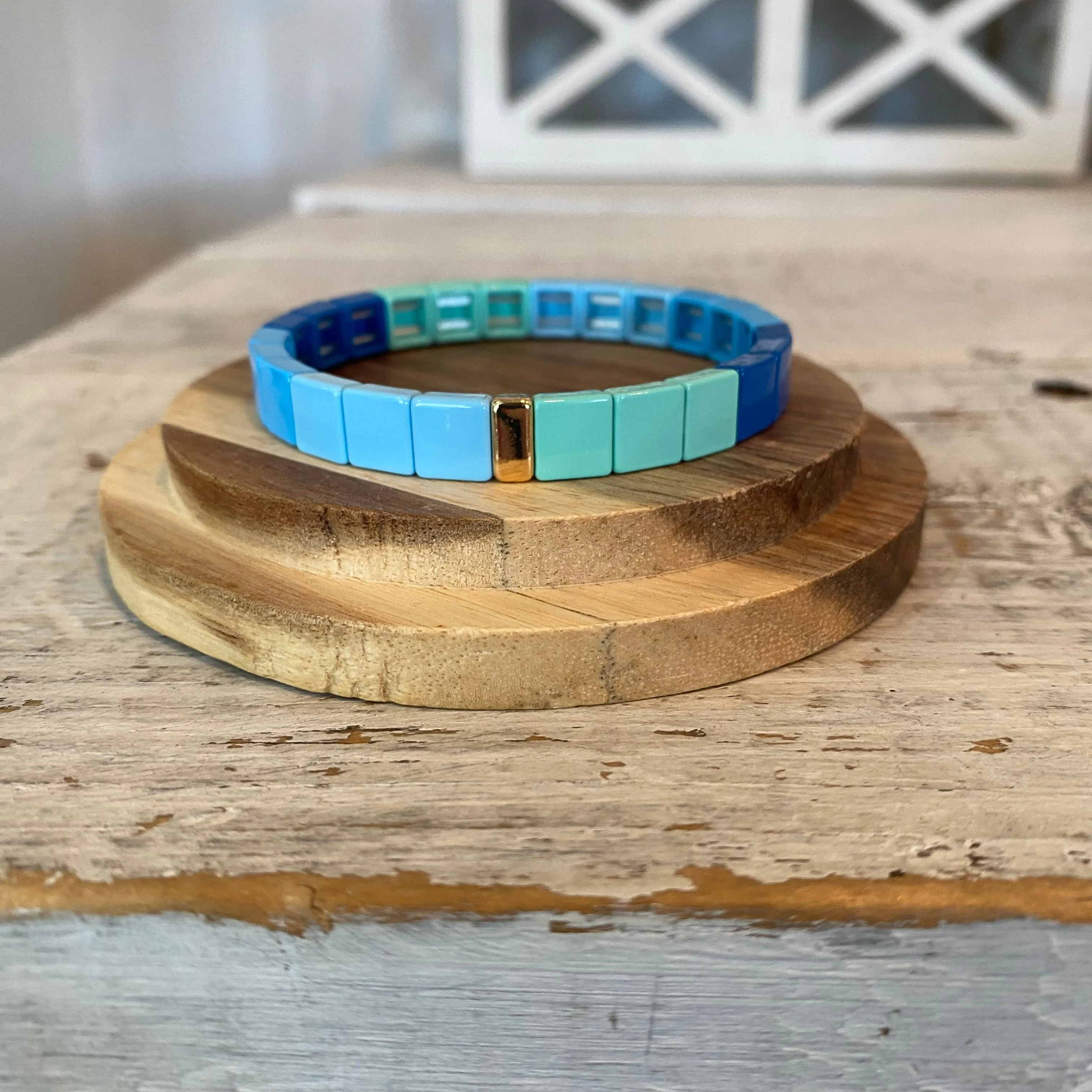 enamel square multi-color bracelets (multiple options)