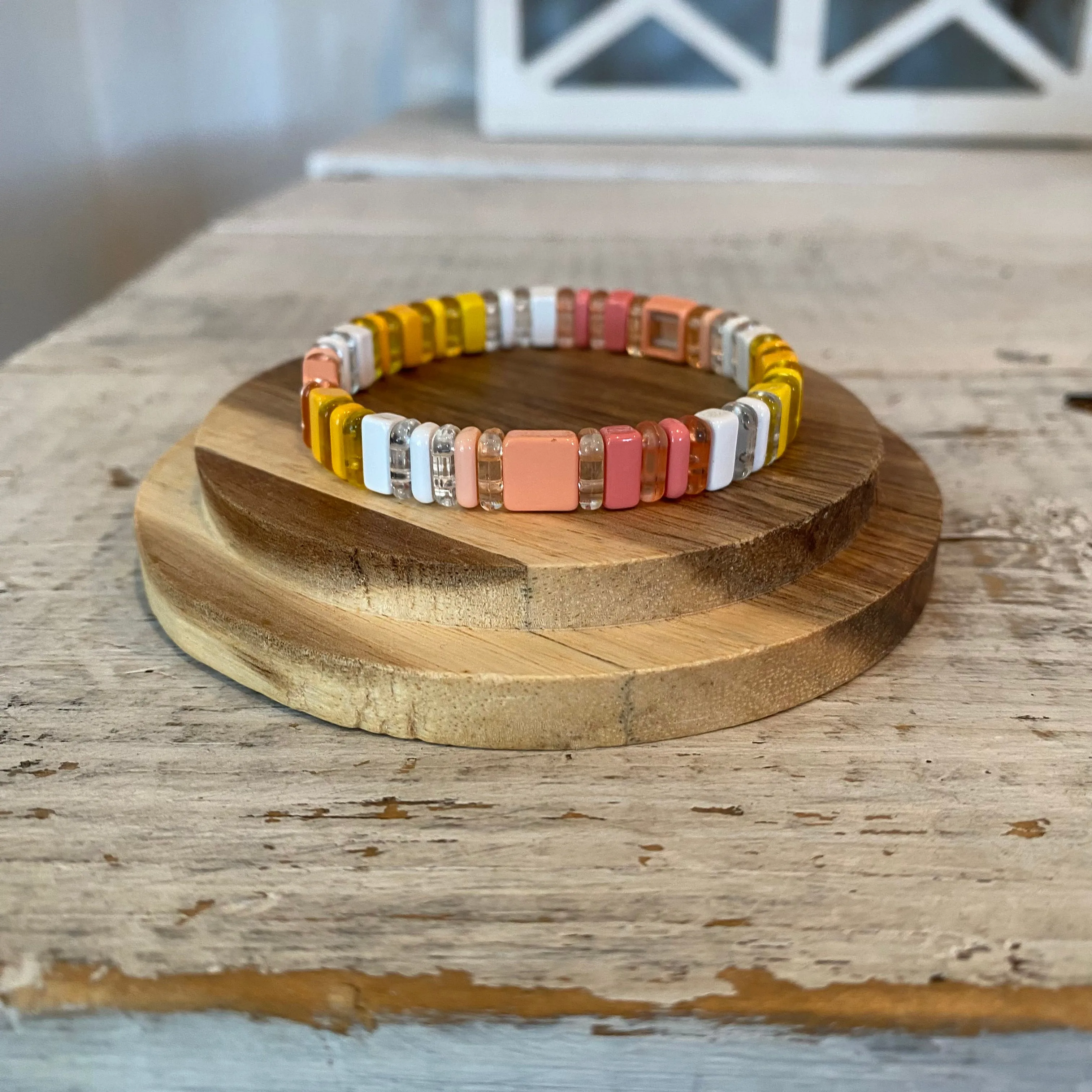 enamel square multi-color bracelets (multiple options)