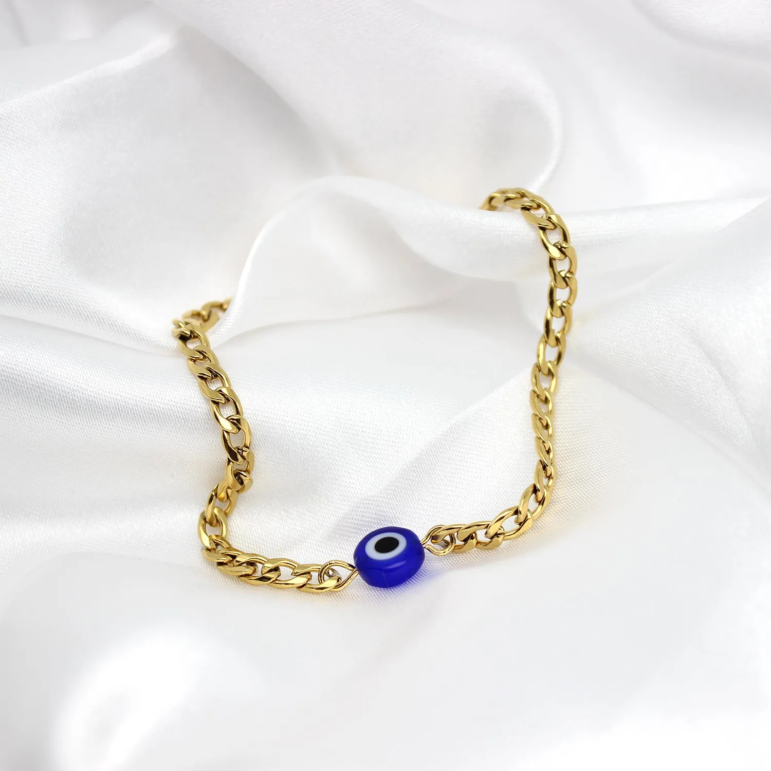 Evil Eye Bracelet (Gold-Plated)