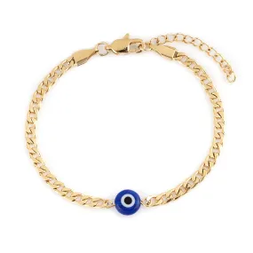 Evil Eye Bracelet (Gold-Plated)