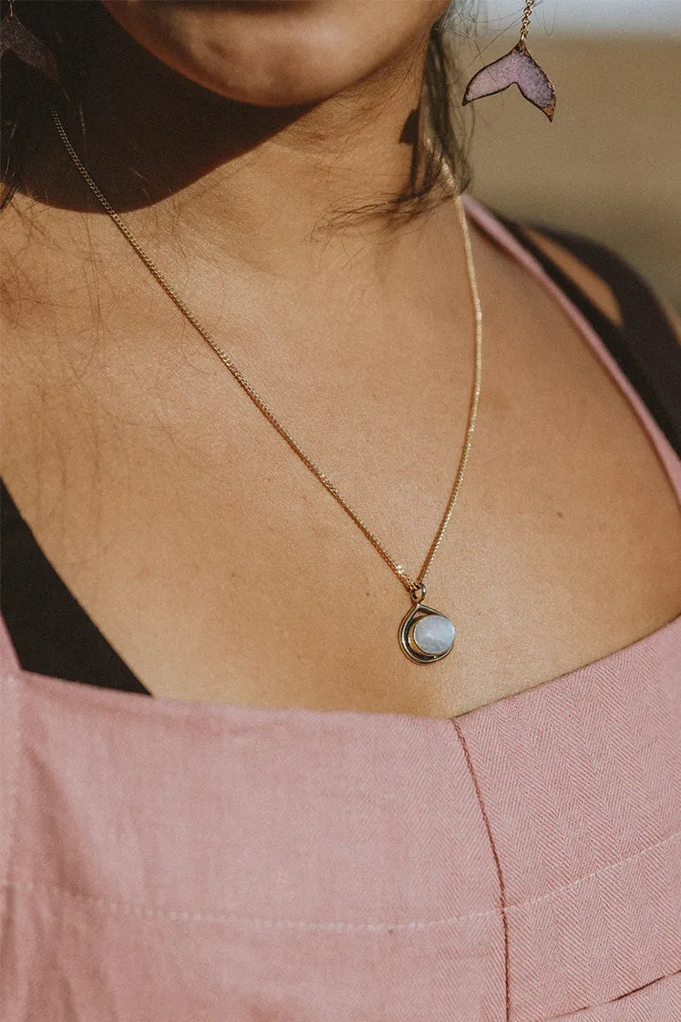 Evil Eye Necklace - Moonstone