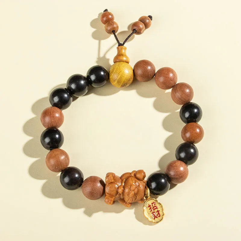 Fortune's Favor Sterling Silver Sandalwood Bracelet