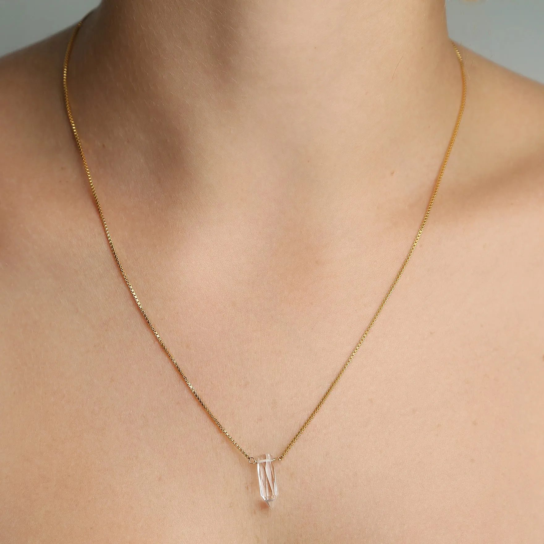 Gema Necklace - White Topaz