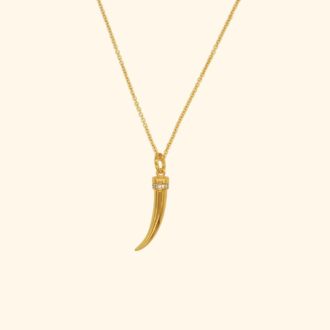 Golden Horn Necklace