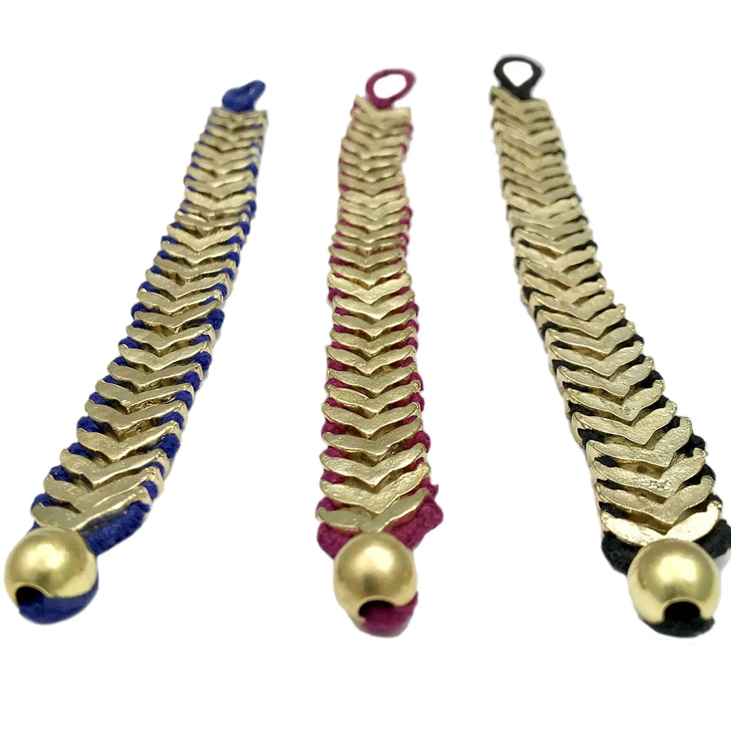 Handwoven Elegance Meets Modern Flair: Rina Temple Bracelet (Fair Trade, Statement Piece)