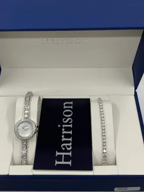 Harrison Watch & Bracelet Set (2mm) - Silver