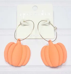 Hoop & Clay Earrings - Pumpkin