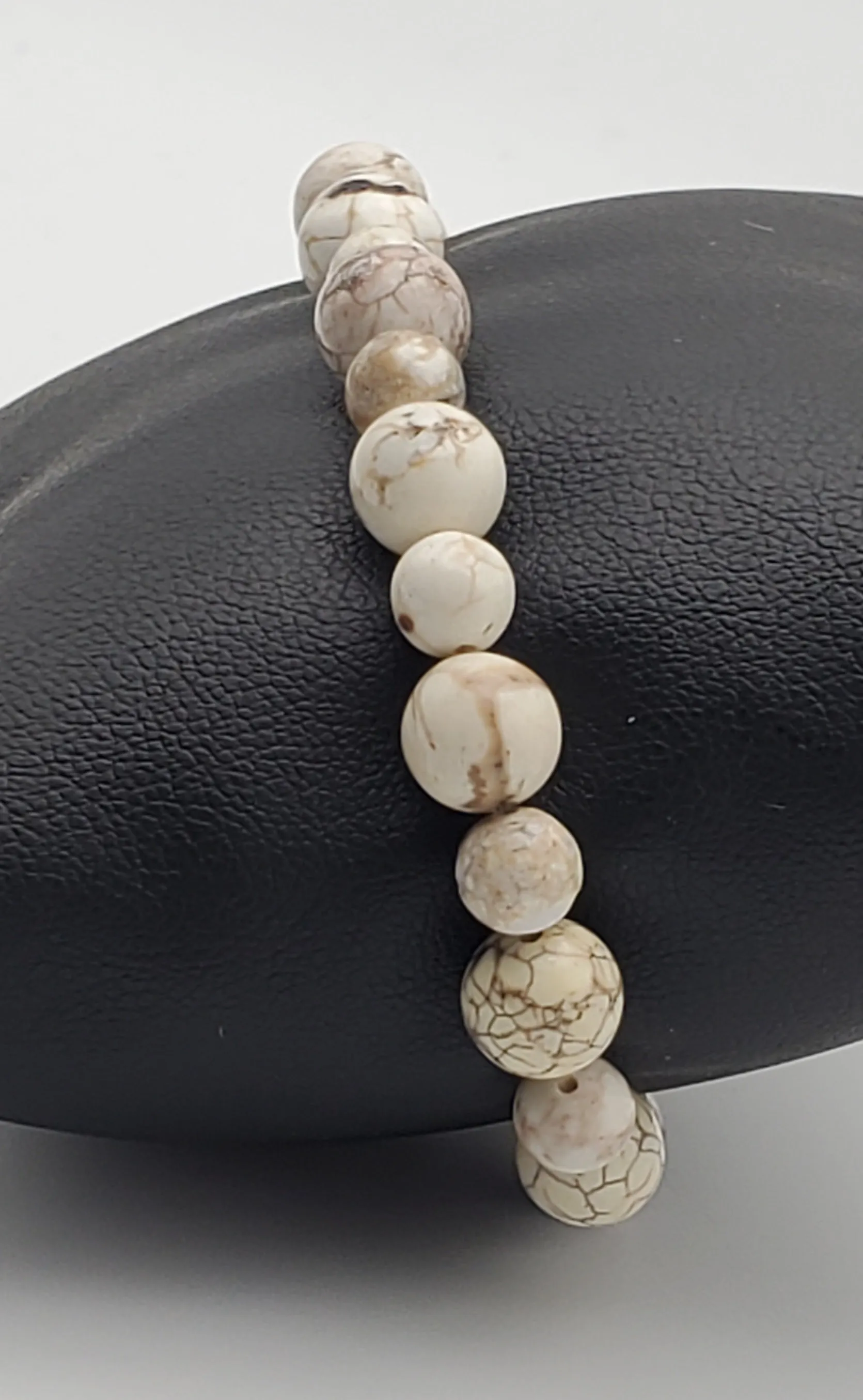 Howlite Bead Stretch Bracelet