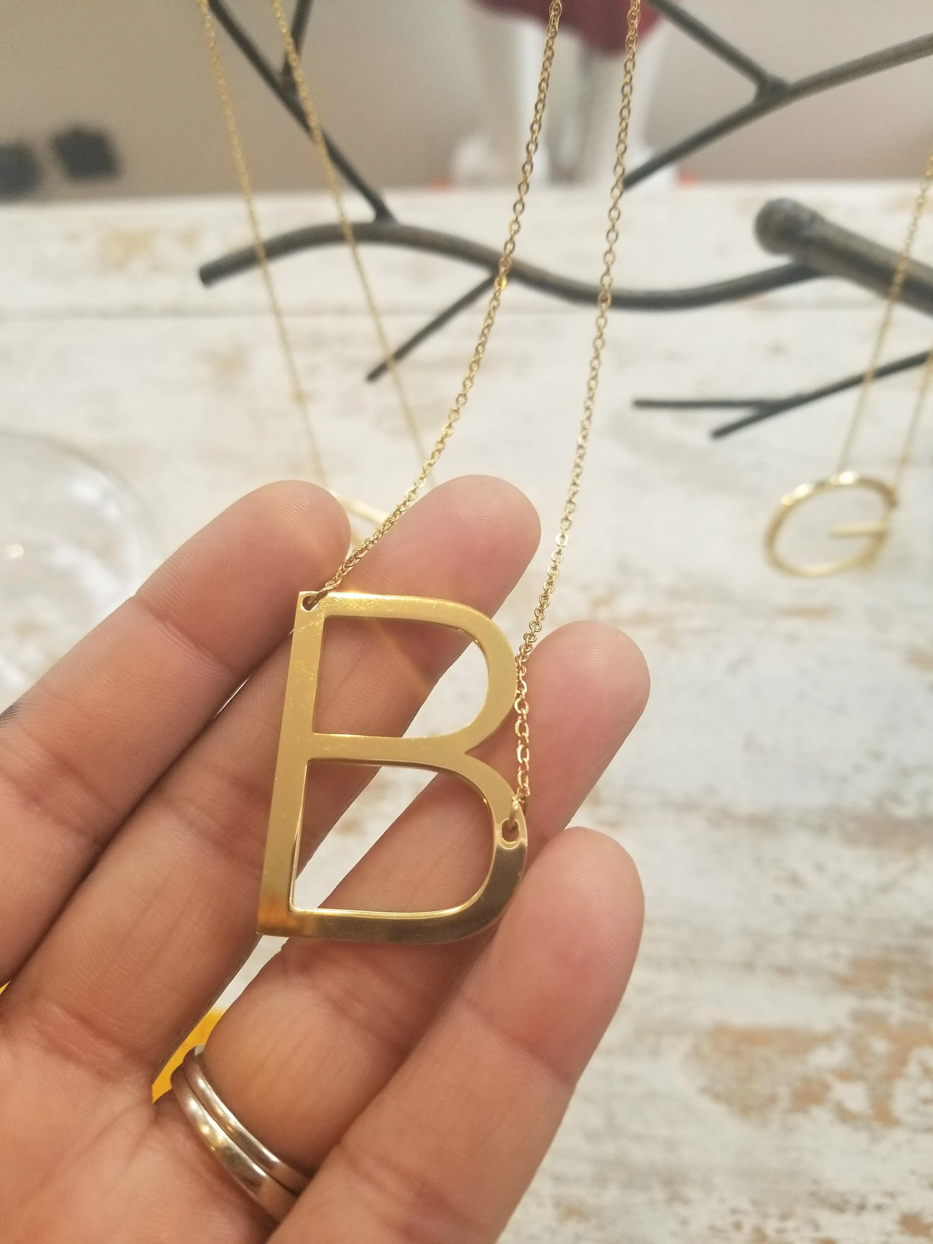 Initial Necklace (Gold and Silver)