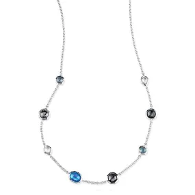 Ippolita Rock Candy Collection Eclipse Sterling Silver Eclipse Mini Station Necklace