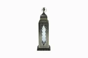 ISTANBUL SILVER FILIGREE LANTERN CLEAR