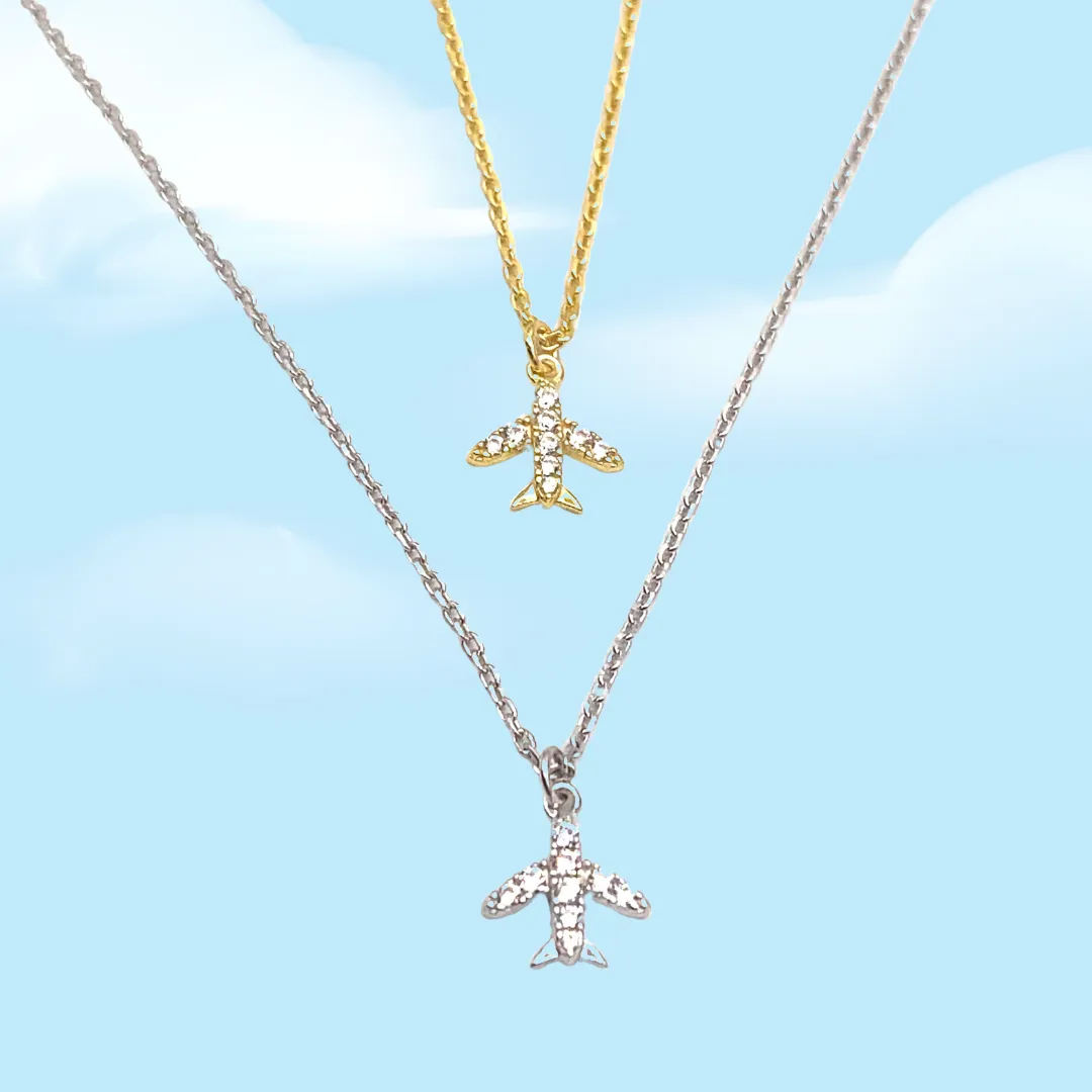 Jada S.S. .925 "Amelia" Aeroplane Necklace