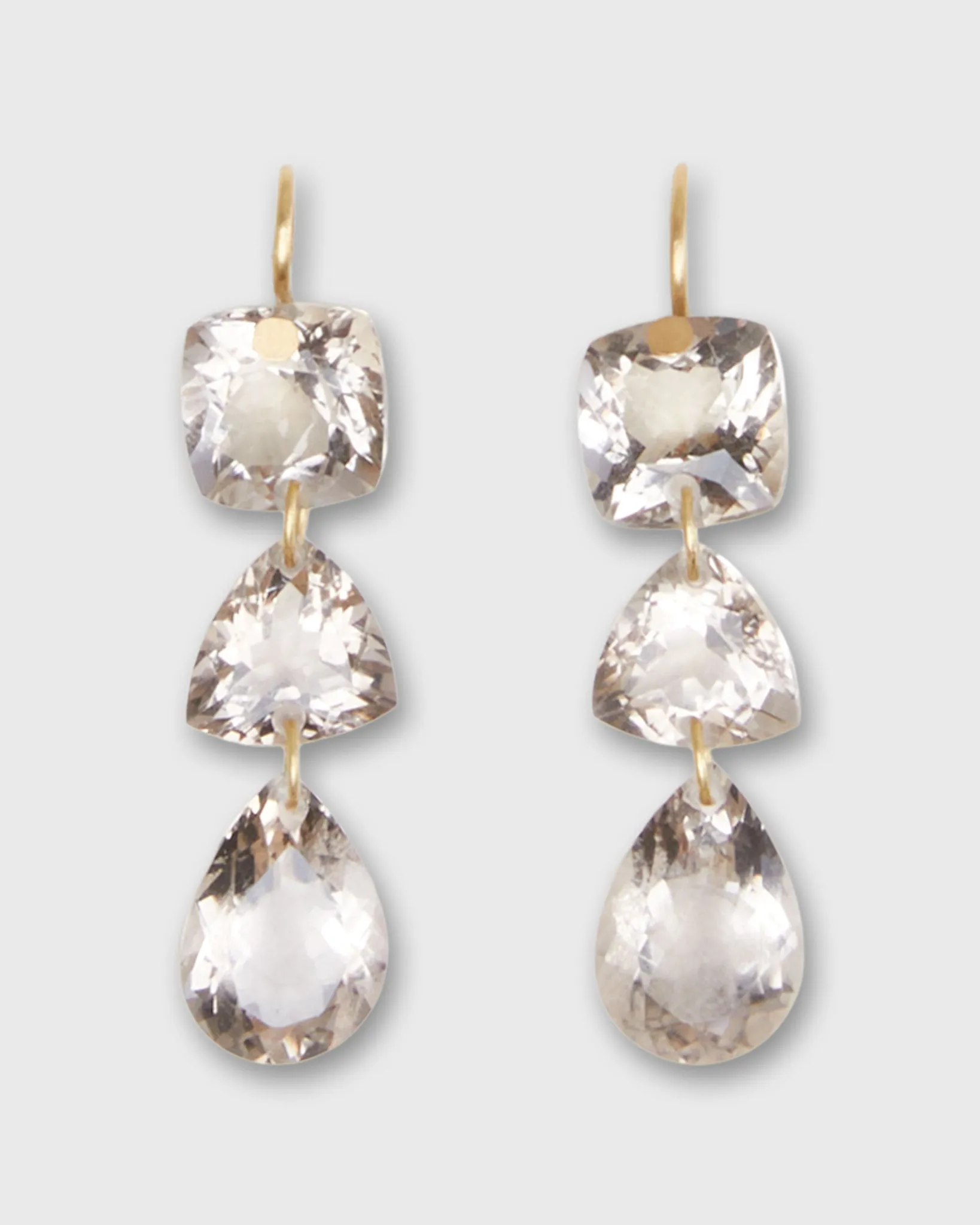 Jemima Earrings in Smokey Quartz