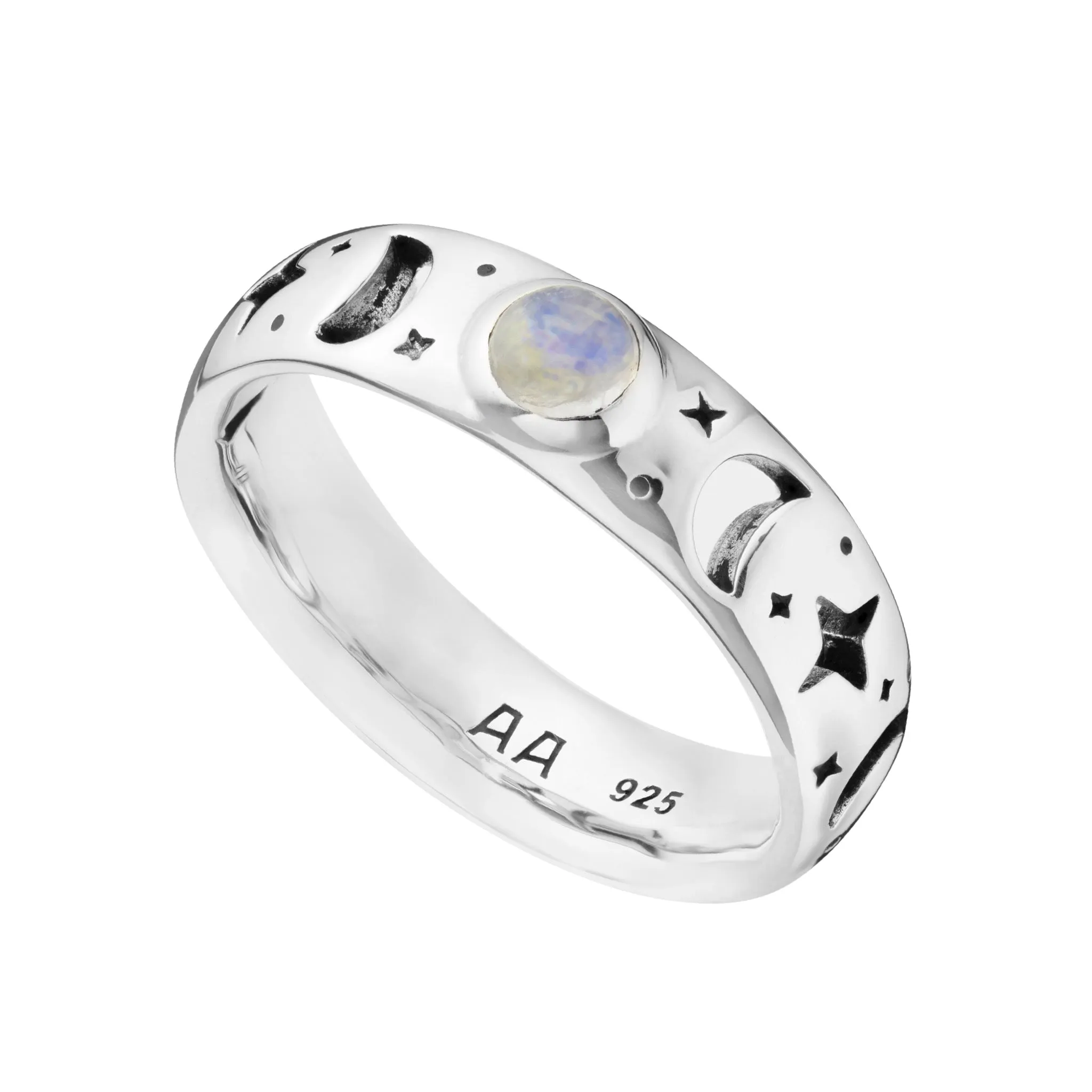 JUST A PHASE - Sterling Silver & Moonstone Ring