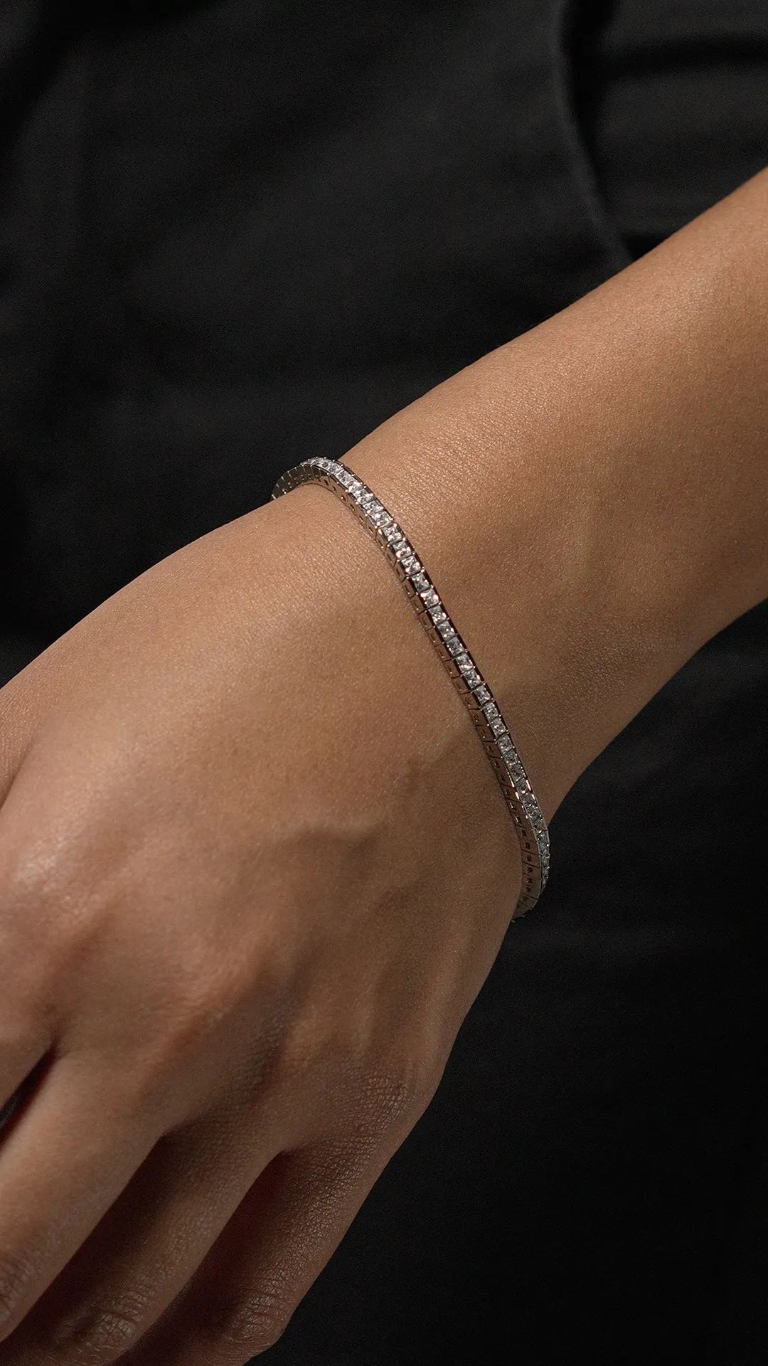 Kayla Bracelet White Gold Plated