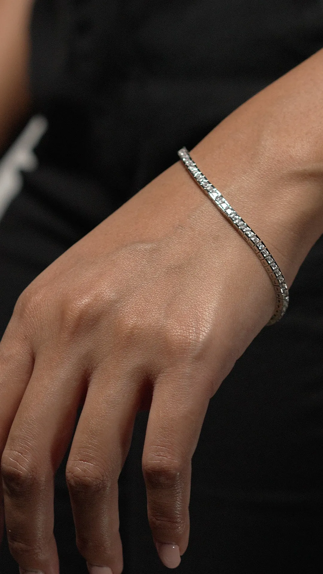 Kayla Bracelet White Gold Plated