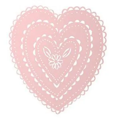 Large Pink Cut Out Heart