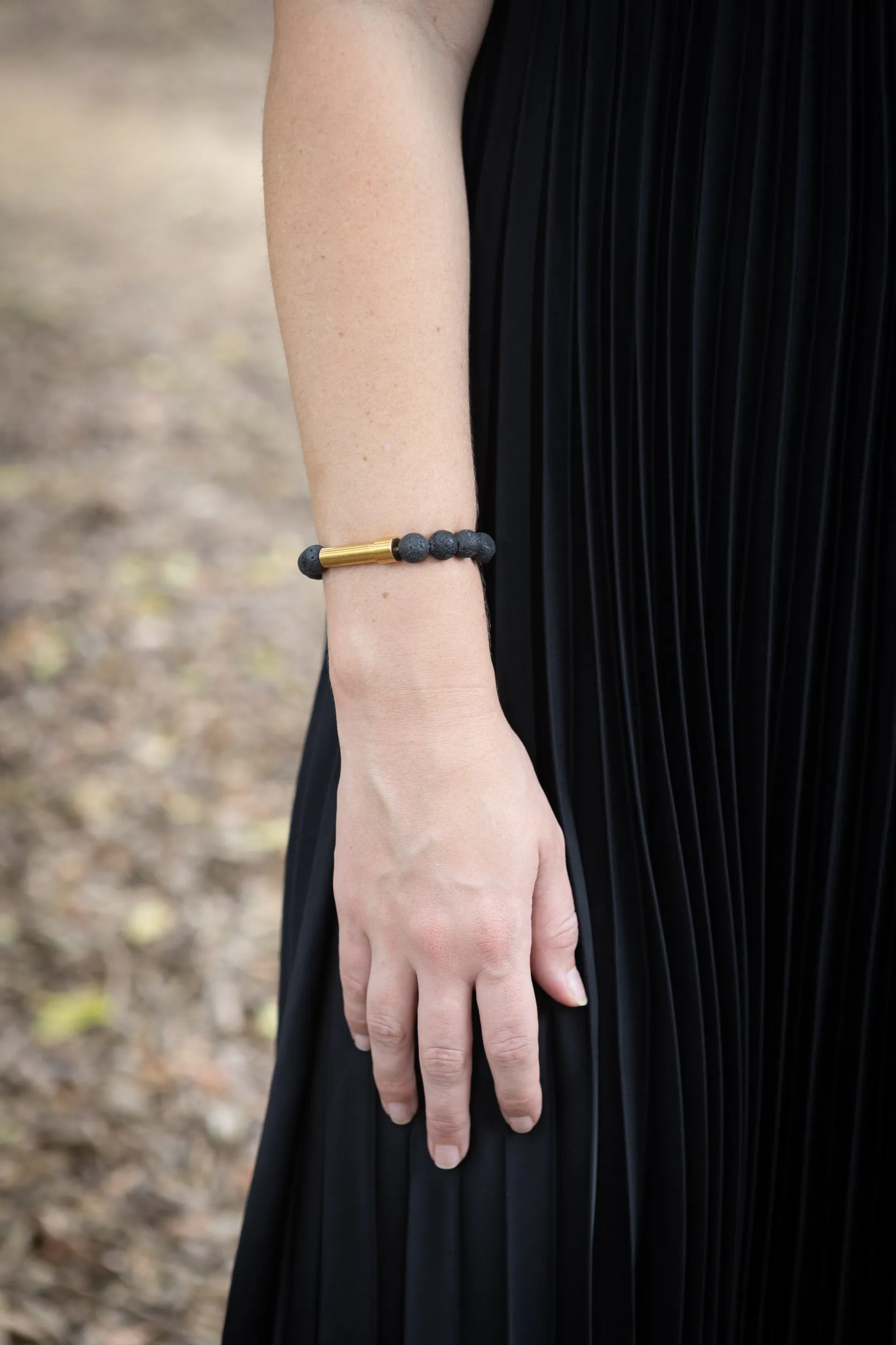 Lava Stone Healing Bracelet for Fur or Ash - Just Beads