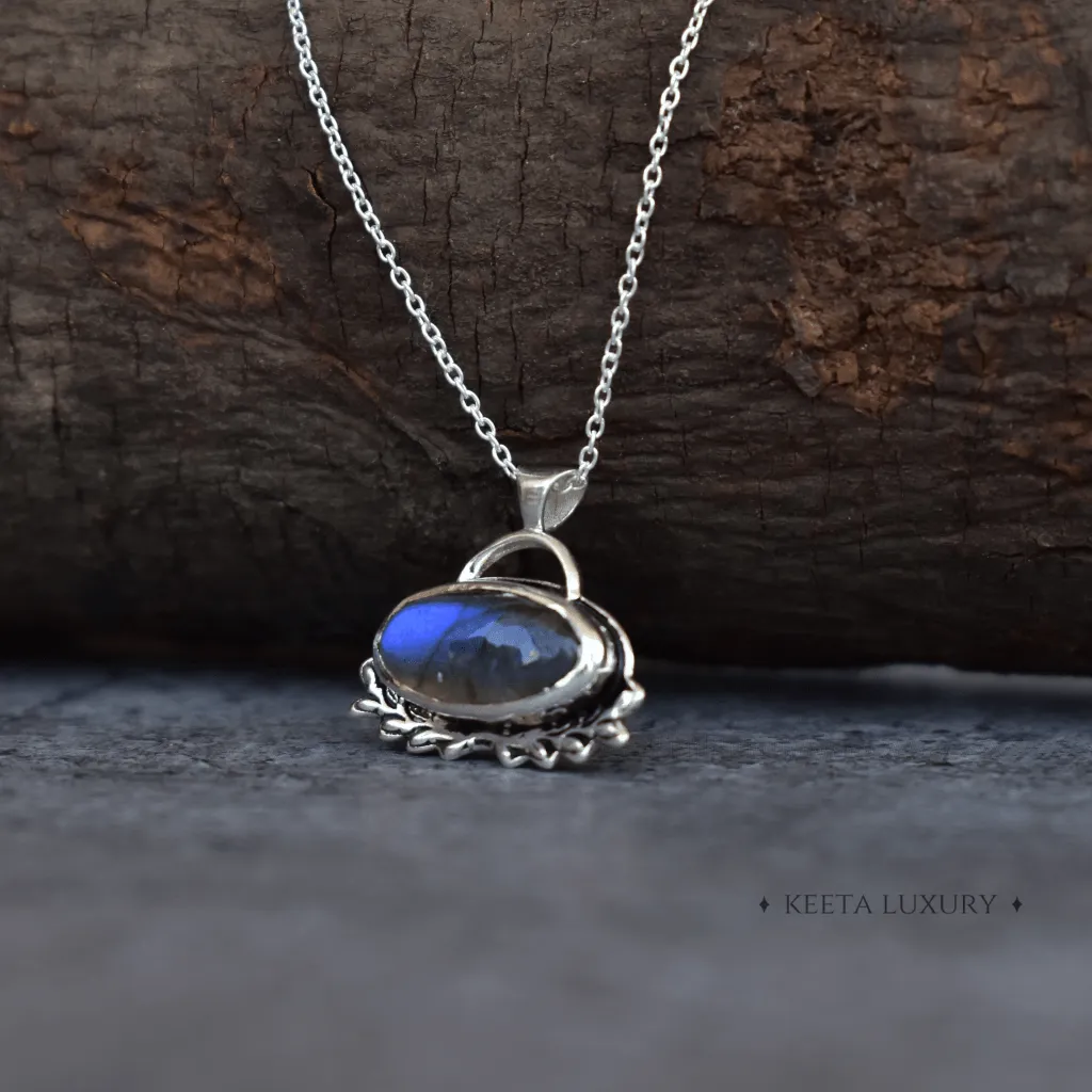 Leaf Spring - Labradorite Necklace