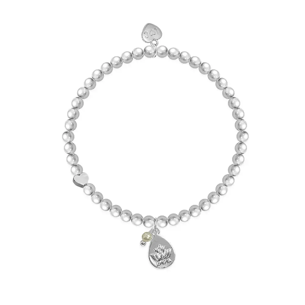 Life Charms New Beginning Lotus Flower Bracelet