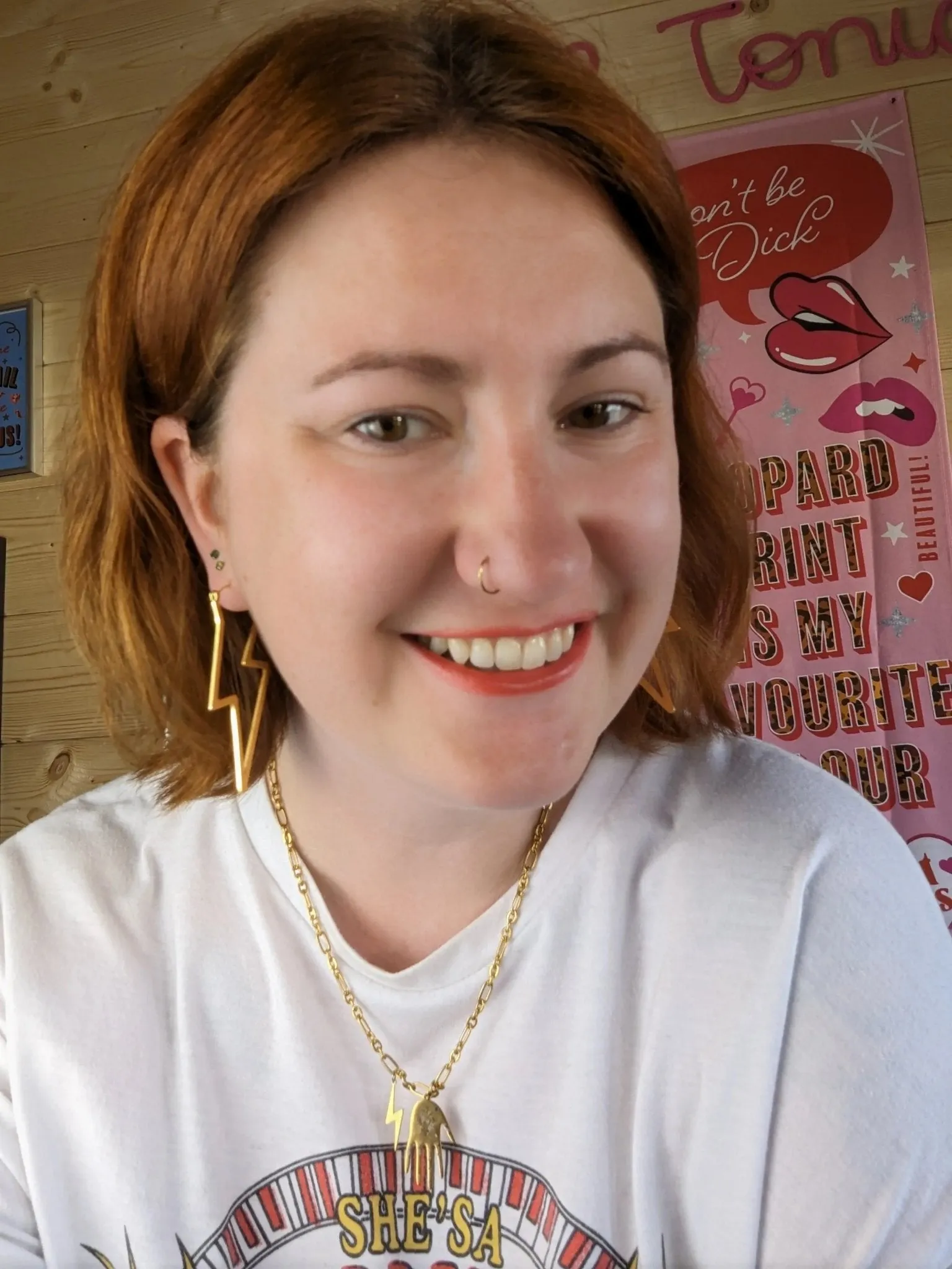 Lightning Bolt Hoop Earrings