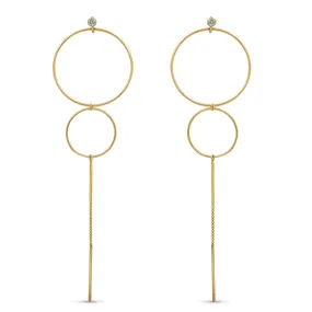 Linear Hoop Earring