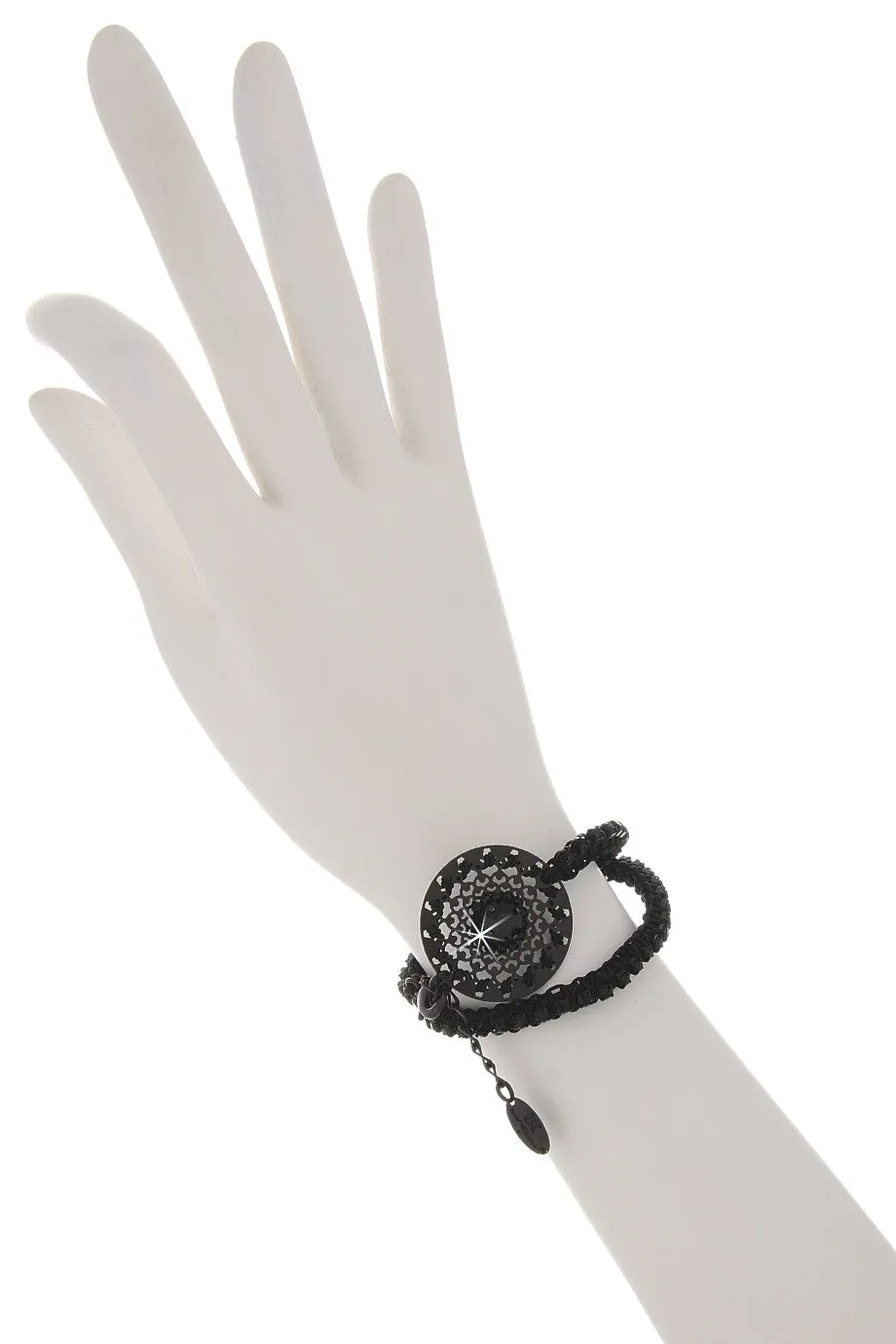 LK DESIGNS LELA Black Woven Bracelet