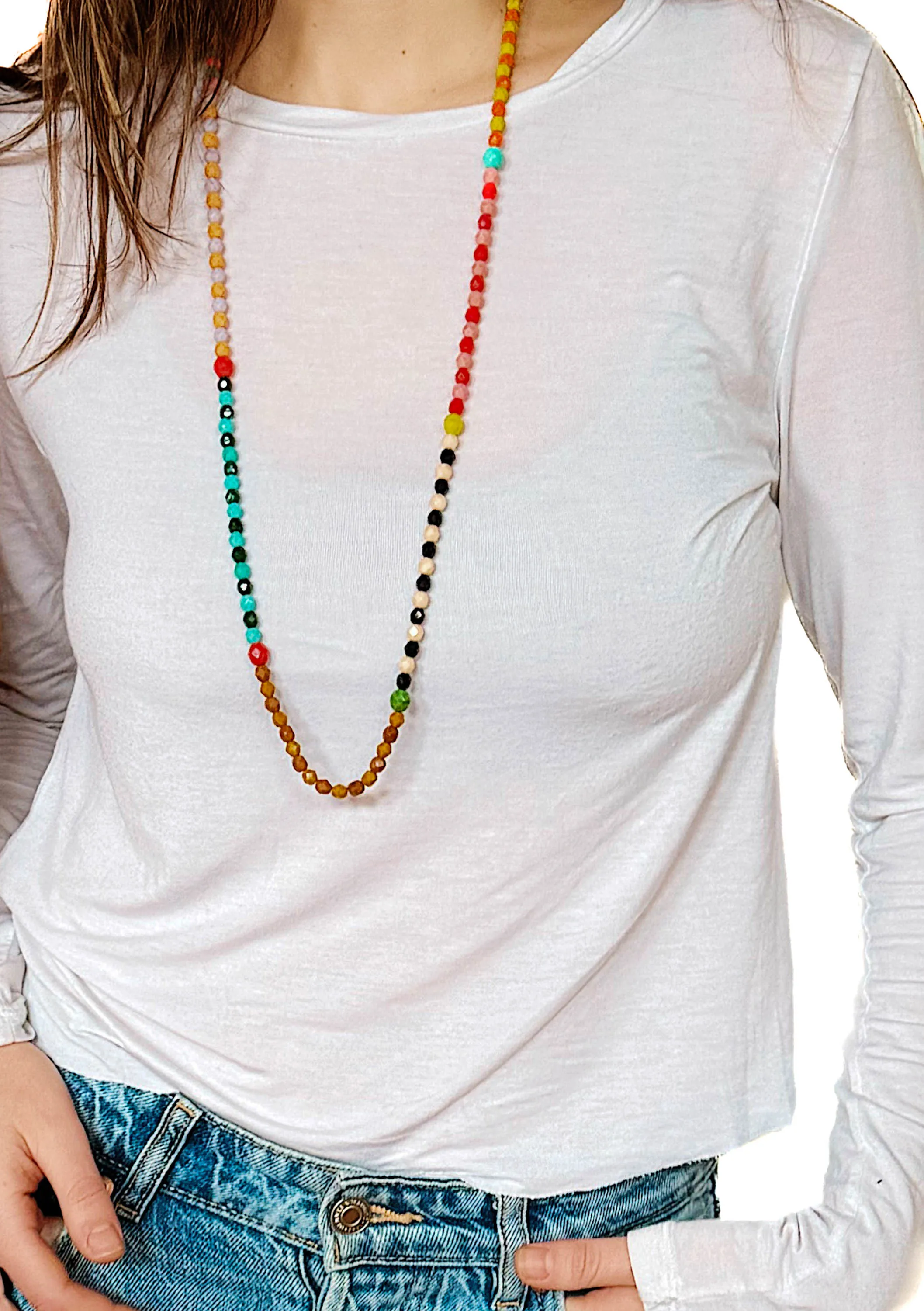 Long Bead Necklace - WS