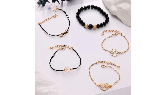 Love & Peace Throughout The World Marble 5 Piece Set