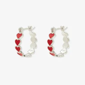 Love Hearts Hoop Earrings