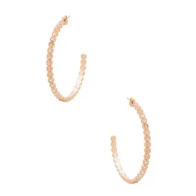 Luv Aj Earrings Oversized Quartz Stud Hoops Gold