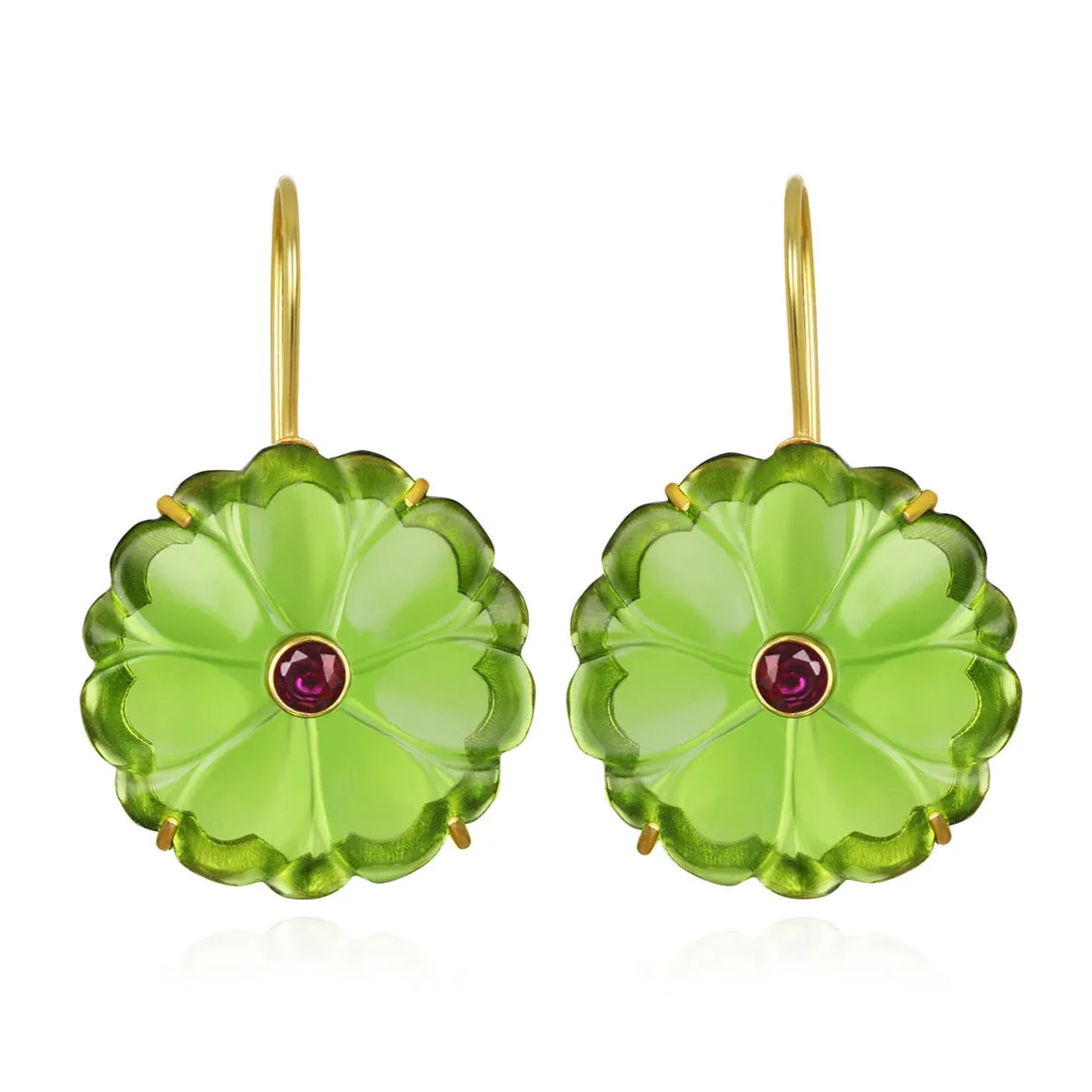 Magnolia Earring-Clover Green