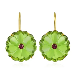 Magnolia Earring-Clover Green