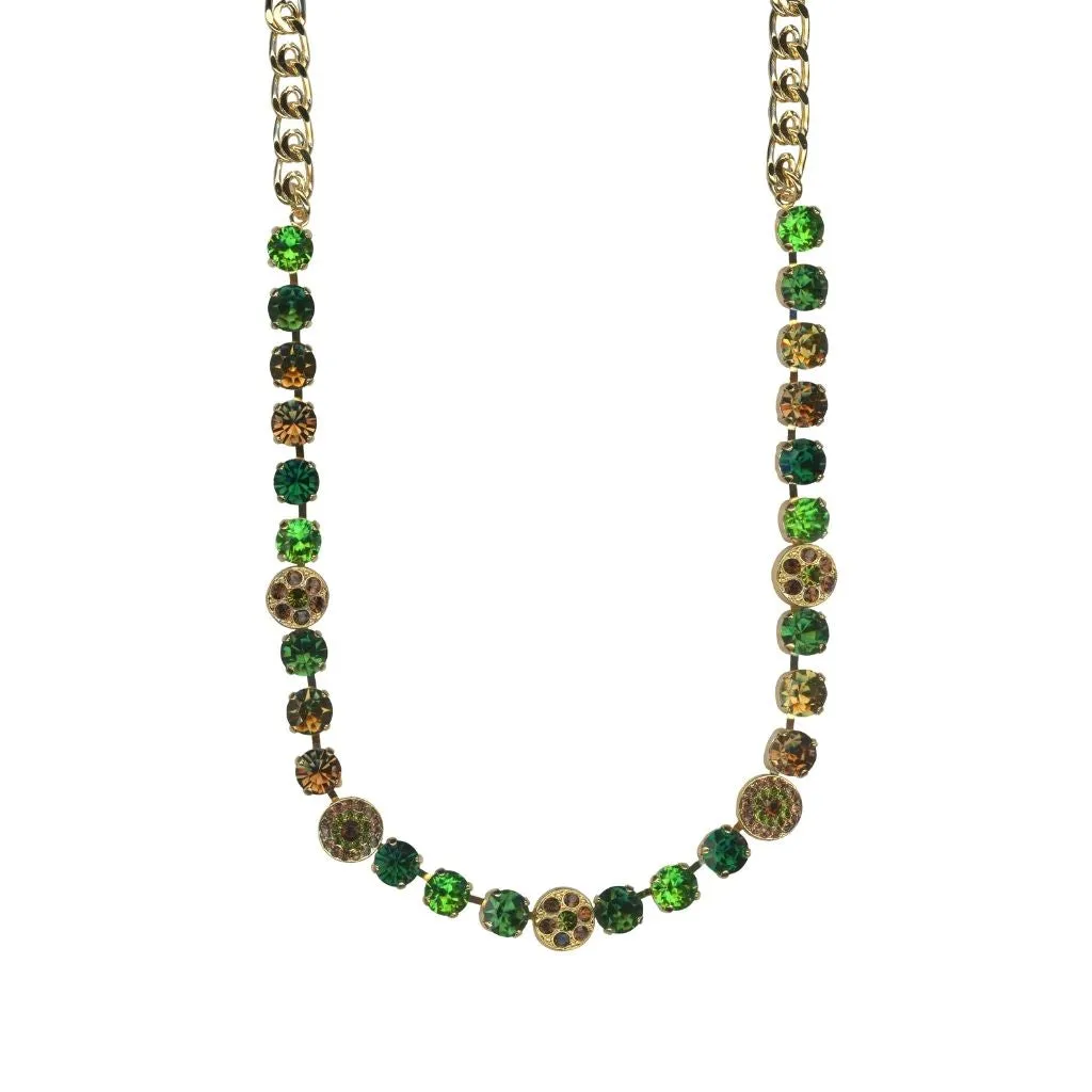 Medium Pavé Necklace in "Evergreen" *Custom*