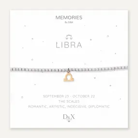 Memories: "LIBRA" | The Scales Bracelet | White Gold & 18K Gold-Plated