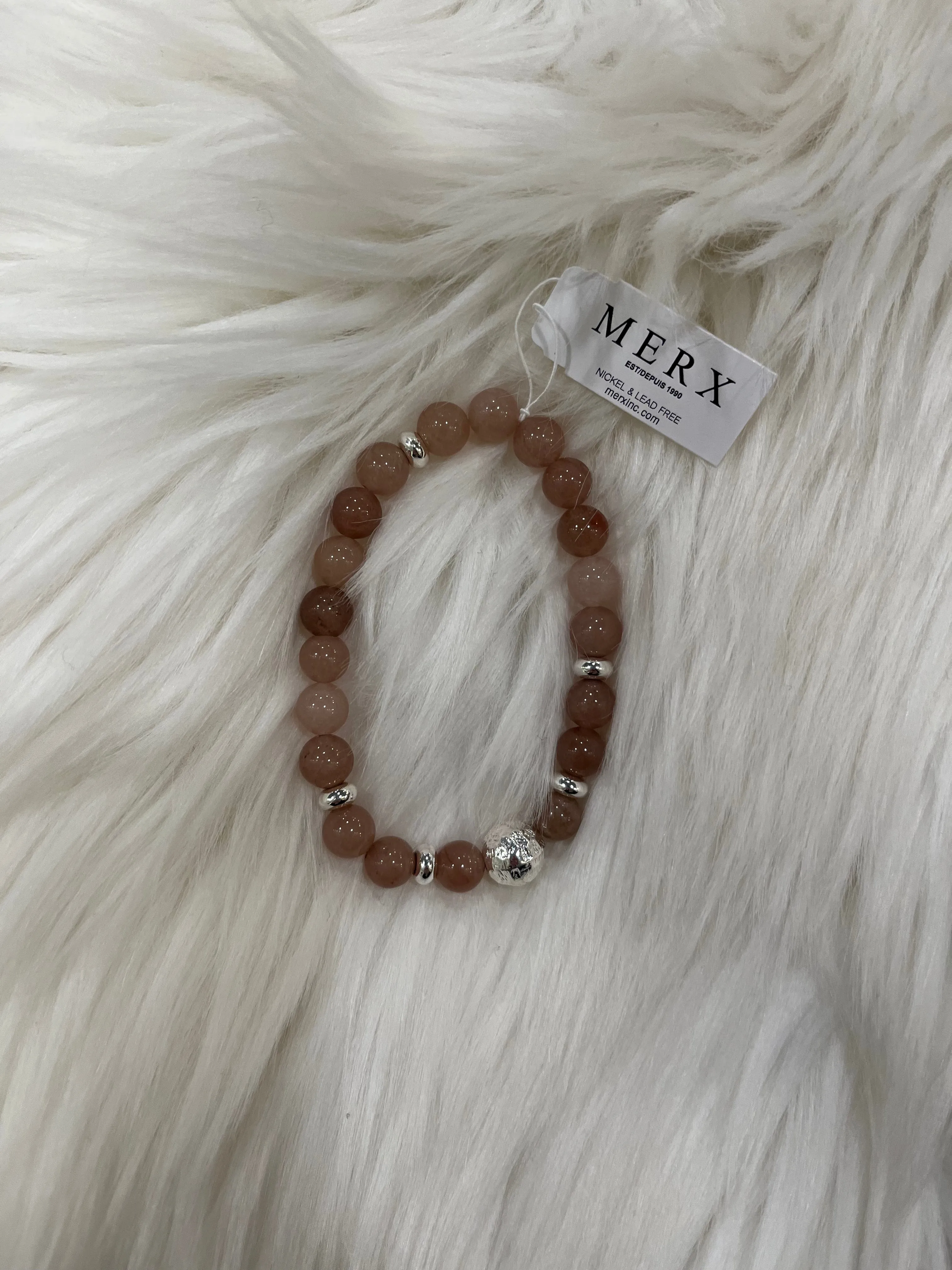 Merx Rose Bead Bracelet