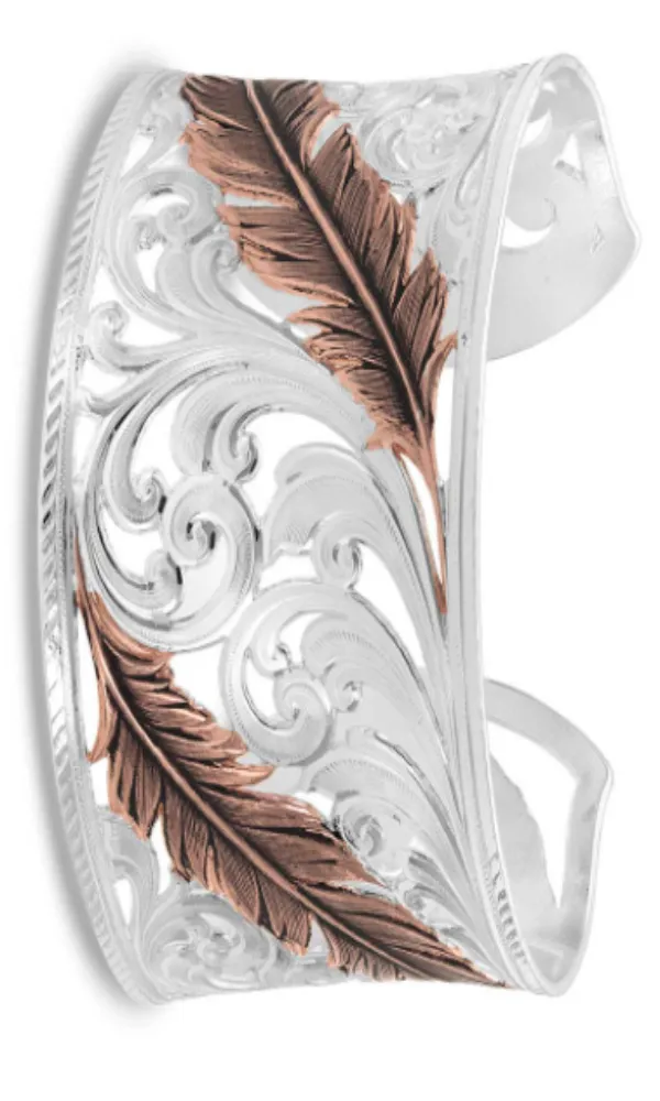 Montana Silversmith Heavenly Whispers Feather Cuff Bracelet