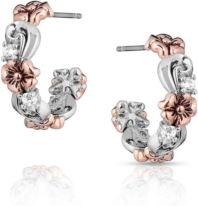 Montana Silversmiths Wildflower Elegance Hoop Earrings - ER5809