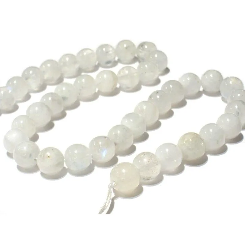 Moonstone 10mm Smooth Rounds Strand