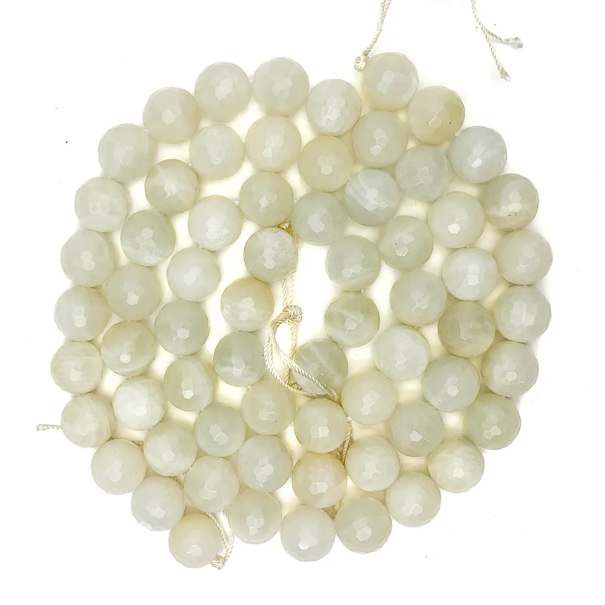 Moonstone 12mm Faceted Rounds