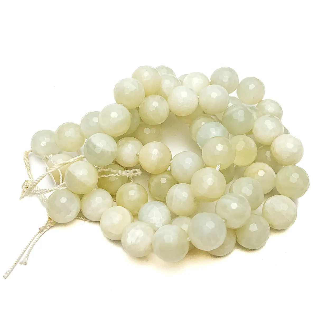 Moonstone 12mm Faceted Rounds