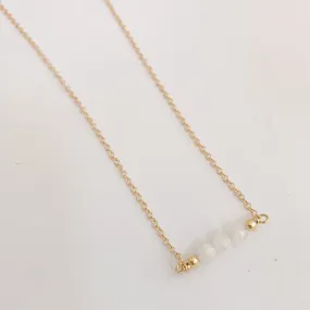 Moonstone Bar Necklace