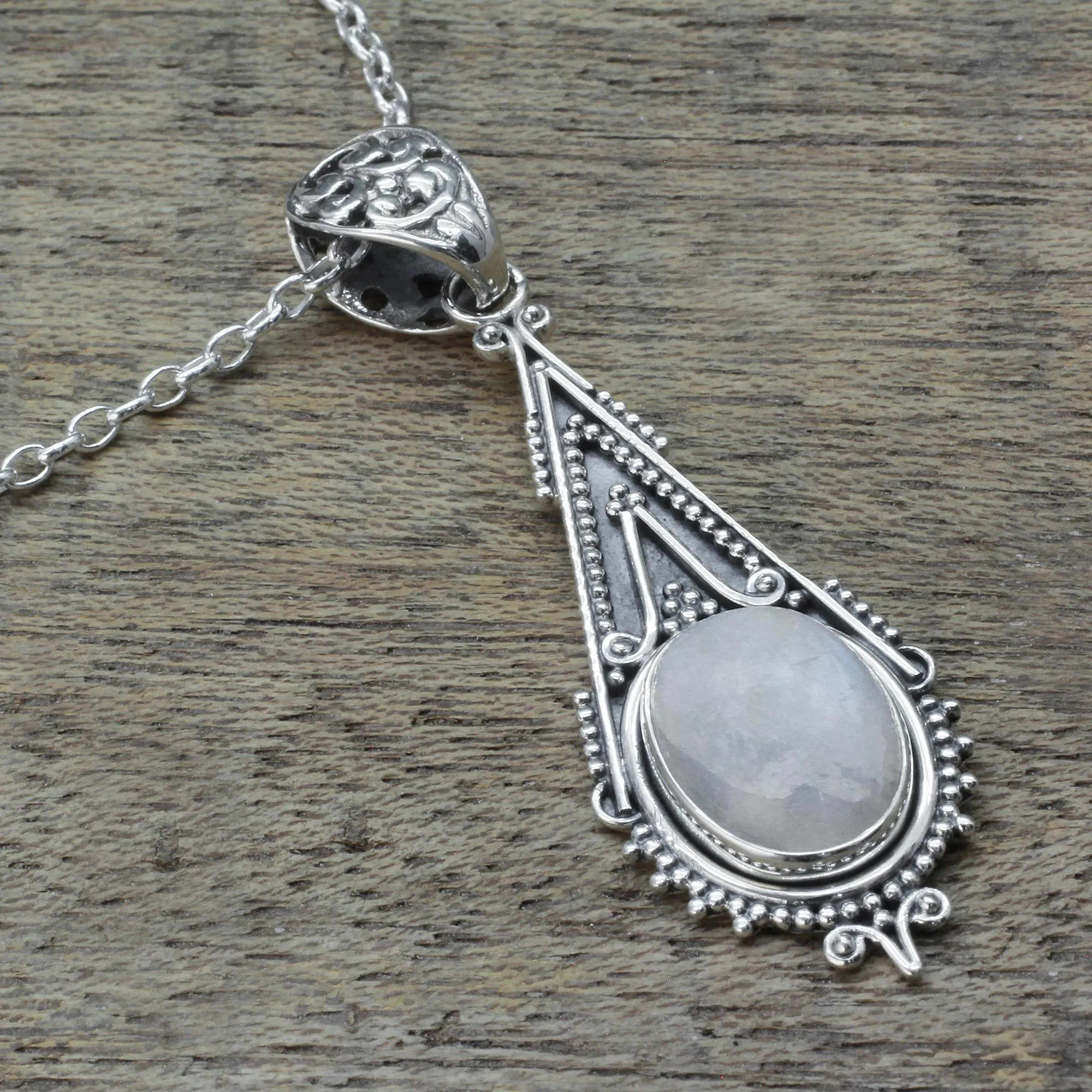 Moonstone Radiance Pendant Necklace