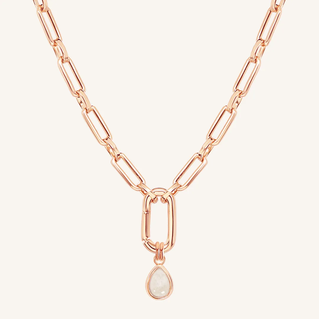 Moonstone Trove Charm Necklace