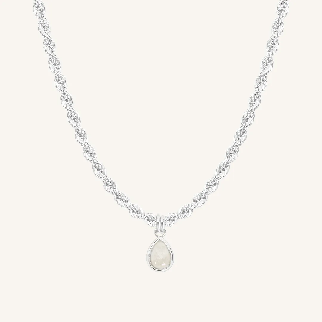 Moonstone Trove Charm Necklace