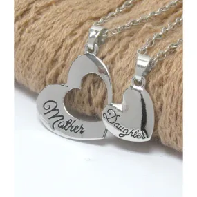 Mother Daughter Necklace Set