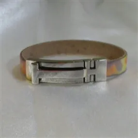 Multi-colored Pastel Leather Bracelet for a Woman